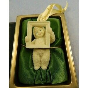 Vtg Dept.56 Snowbabies "Pretty As a Picture" Christmas Ornament 2000 Retired